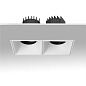 ART-SQF-180x2 LED светильник встраиваемый безрамочный полуповоротный Downlight   -  Встраиваемые светильники 